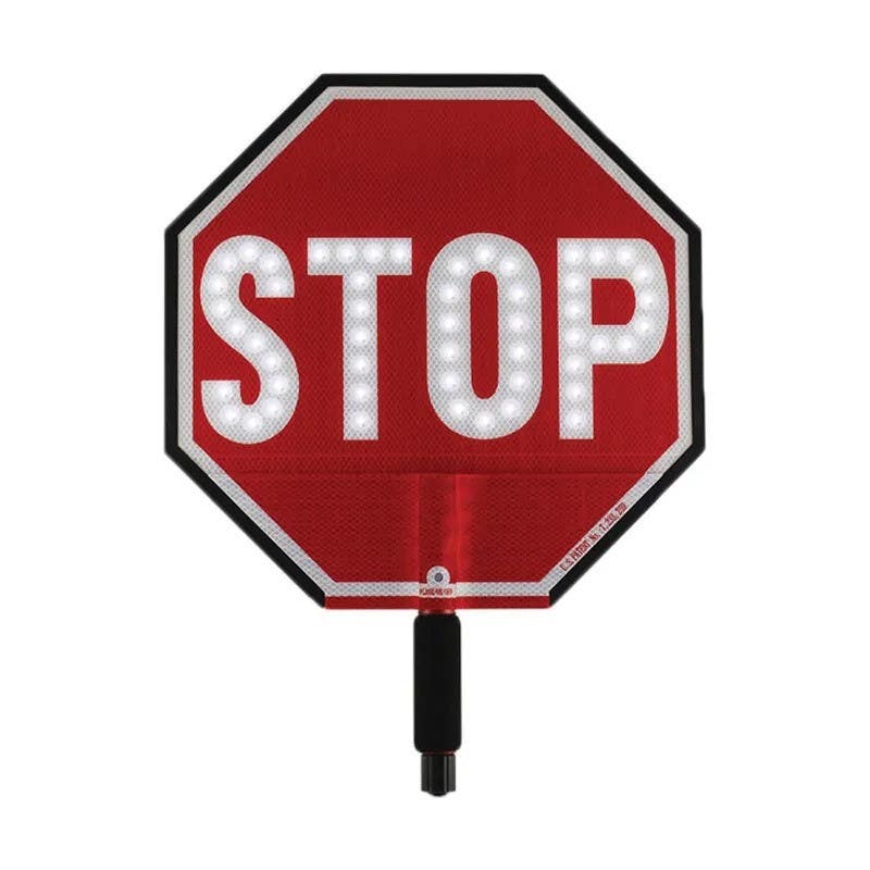 AccuformNMC FSP19 Paddle Sign, LED Paddle Sign, 18"