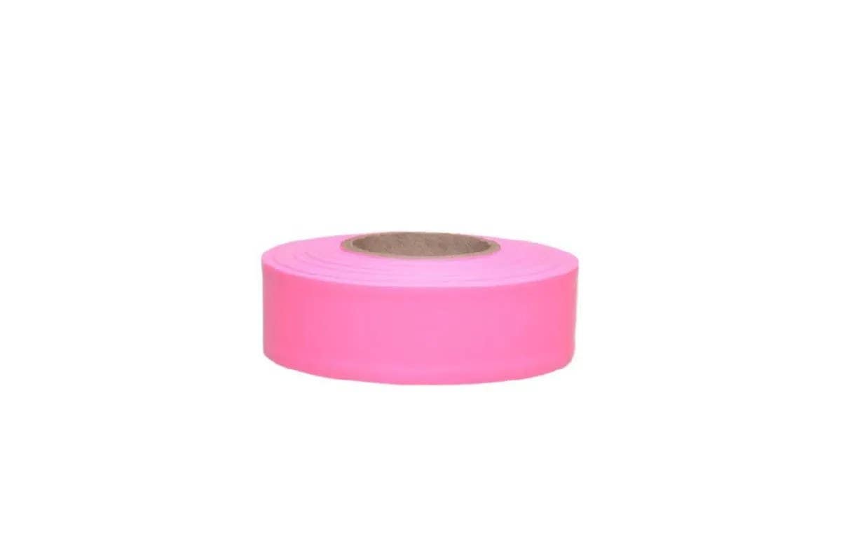 AccuformNMC FT19 Flagging Tape Roll, Fluorescent Lime, 1-3/16" x 150'