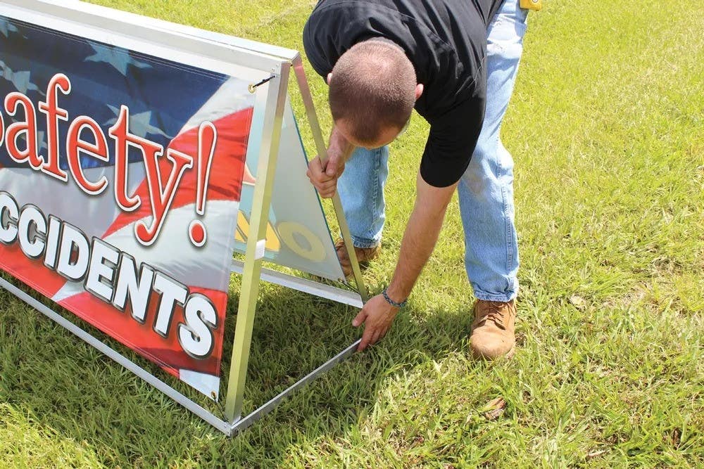 AccuformNMC HDR20 Portable Banner Stands, A-Frame Banner Stands