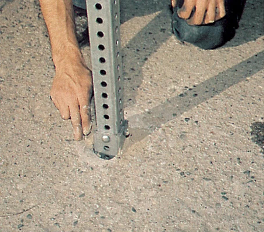 AccuformNMC HSP Metal Sign Square Post, 14-Gauge Galvanized Steel