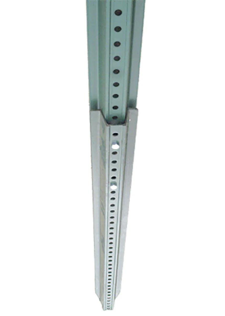 AccuformNMC HSP308 Posts & Accessories, Breakaway Base Steel U-Channel Post Kit, Green Finish