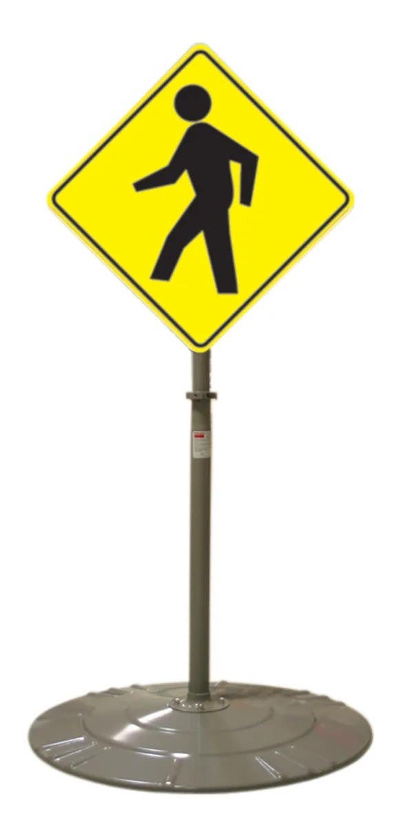 AccuformNMC HSP438 Steel Lid Plate Base & Post, 36" Diameter