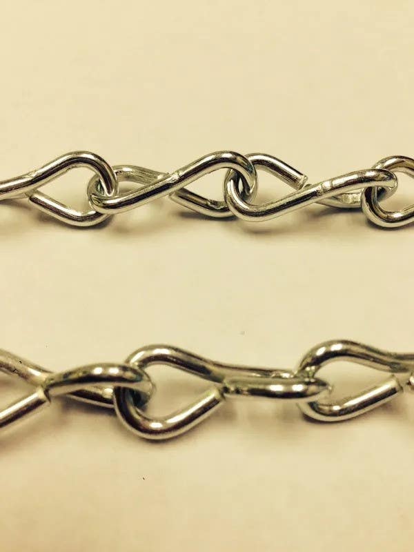 AccuformNMC HTL640 Sign Accessory, Jack Chain, Nickel Plated Steel