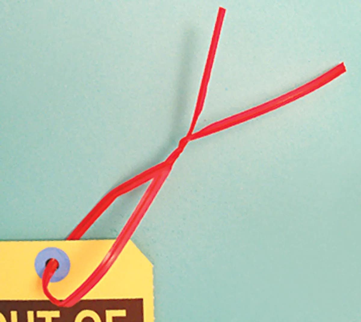 AccuformNMC HTT112 Twist Ties, 12", Red, 2000/PK