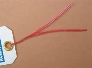 AccuformNMC HTT115 Finishing Options, Plastic Twist Ties, 12", Red