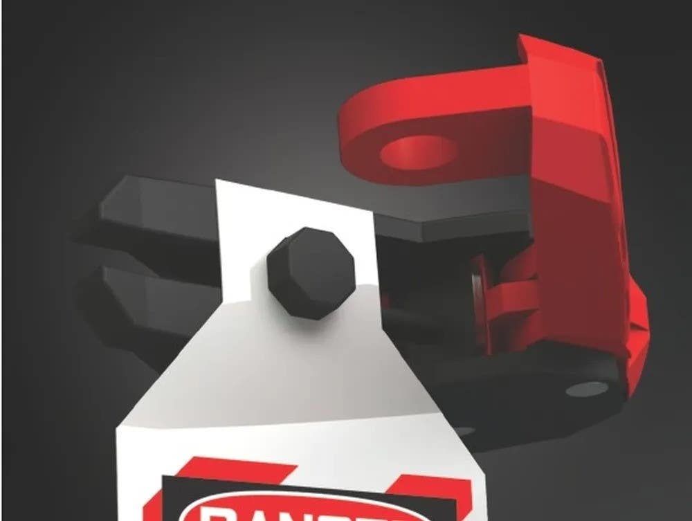 AccuformNMC KDD162 Stopout 120/240 Triple Pole Circuit Breaker Lockout