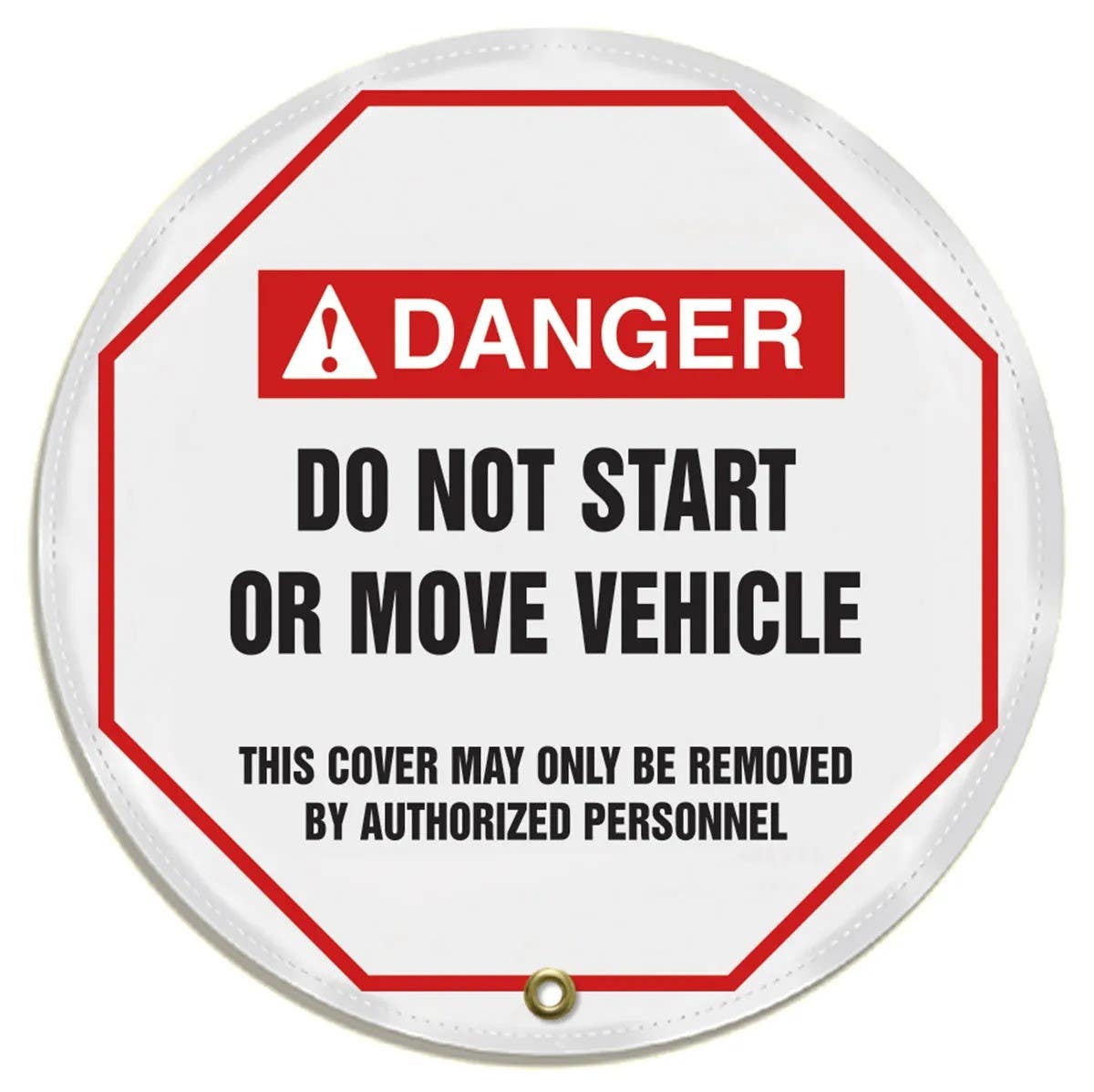 AccuformNMC KDD7 ANSI Danger Steering Wheel Message Cover, Do Not Start Or Move Vehicle