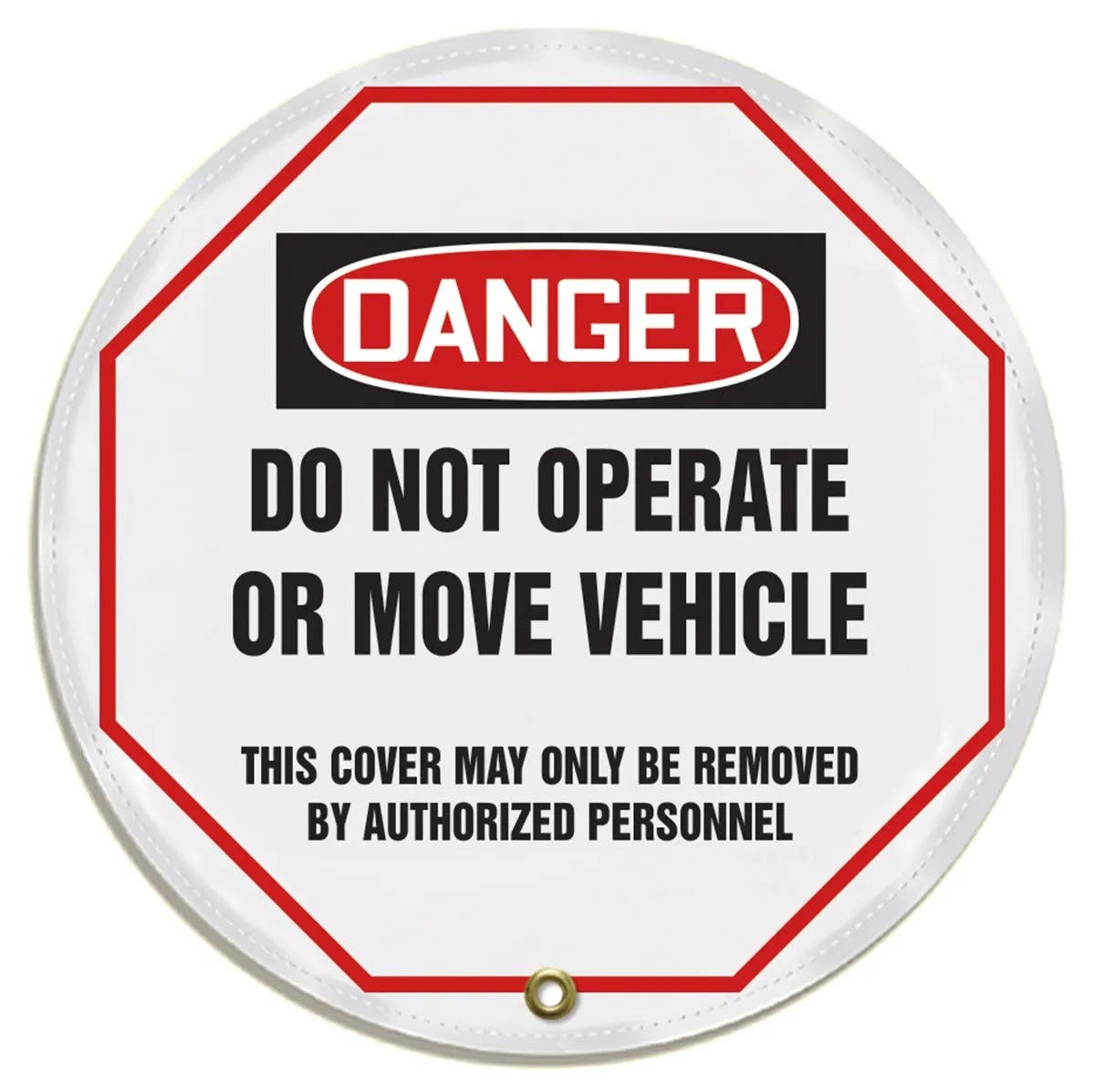 AccuformNMC KDD8 OSHA Danger Steering Wheel Message Cover, Do Not Operate Or Move Vehicle