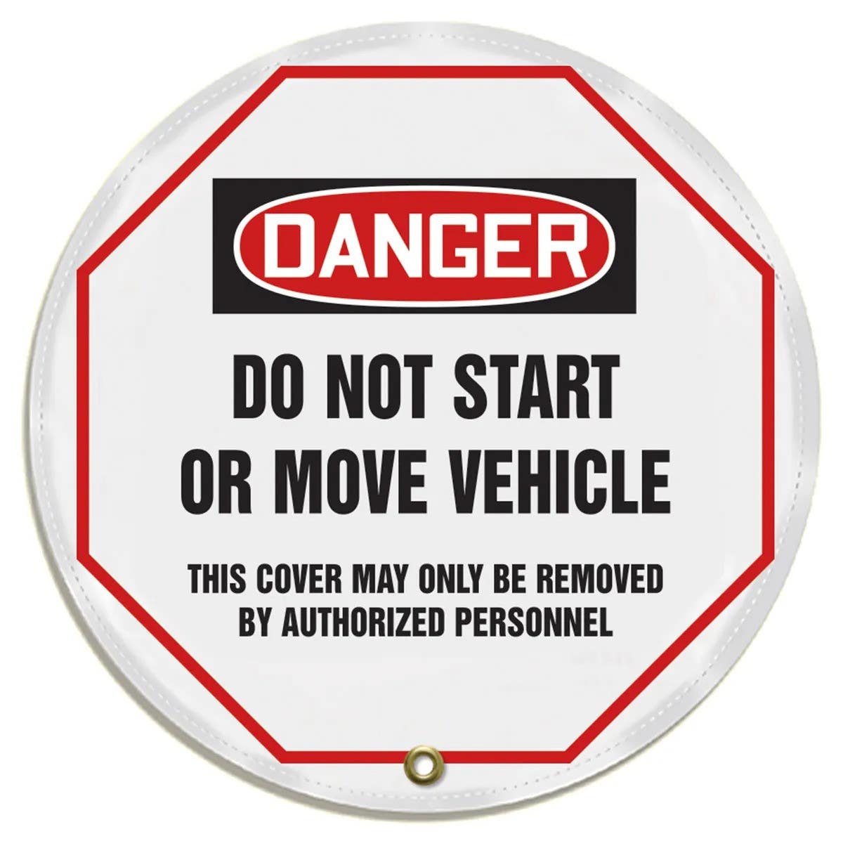 AccuformNMC KDD8 OSHA Danger Steering Wheel Message Cover, Do Not Start Or Move Vehicle