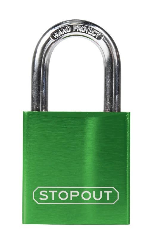 AccuformNMC KDL6 Stopout, Anodized Aluminum Padlocks