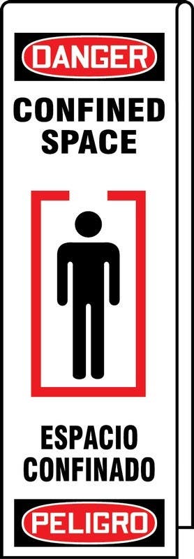 AccuformNMC KLB7 Ladder Shield OSHA Danger Wrap, Confined Space