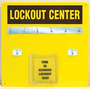 AccuformNMC KST40 Aluminum Hanger Board, 6-Padlock Board