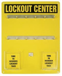AccuformNMC KST41 Lockout Center Aluminum Hanger Boards, 12-Padlock Board