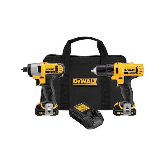 Dewalt DCK211S2 Drill/Driver Impact Kit 12V