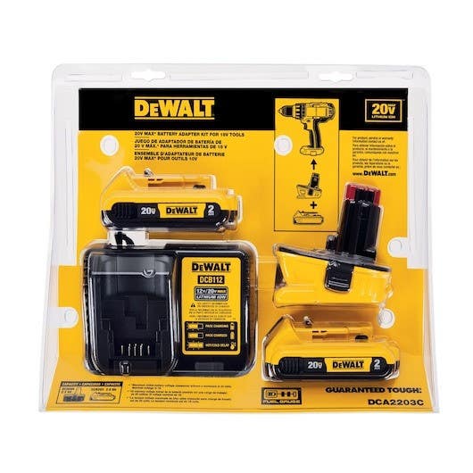 Dewalt DCA2203C Battery Adapter Kit 20V