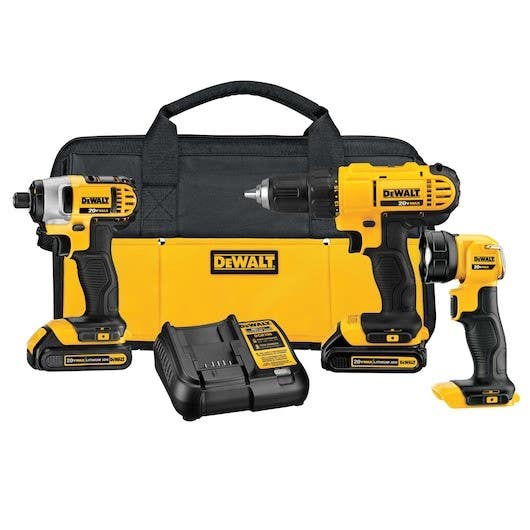 Dewalt DCK340C2 3 Tool Combo Kit 20V