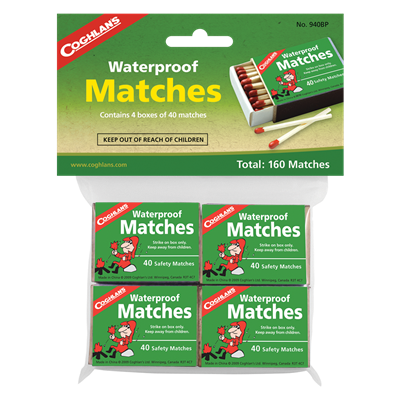 Coghlan's 940BP Waterproof Matches - 4 Pk.
