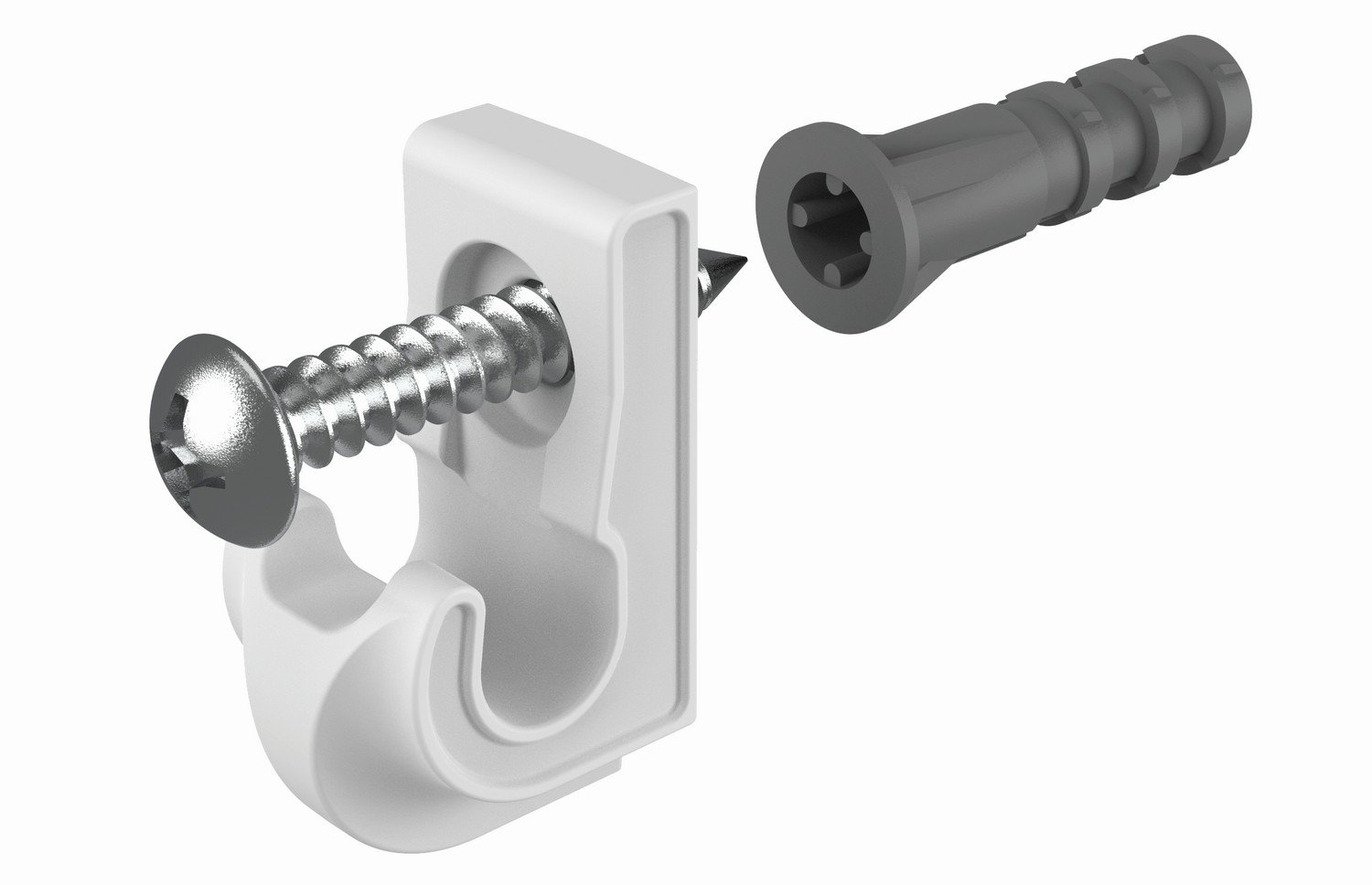 Closetmaid 754600 Concrete Wall Clip, 12PK