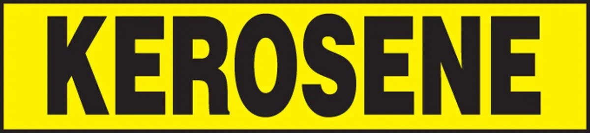 AccuformNMC LCHL513 Safety Label, Kerosene, Adhesive Dura-Vinyl, 2" H x 9" W