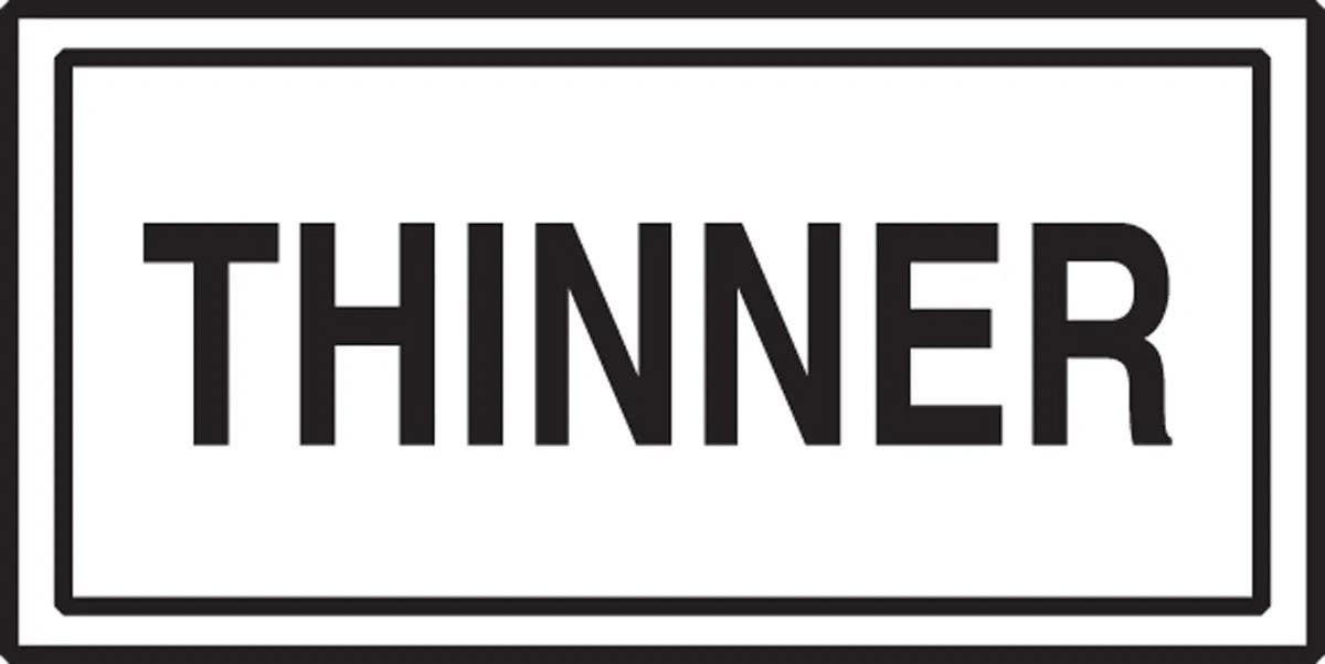 AccuformNMC LCHL554 Safety Label, Thinner, Adhesive Dura-Vinyl, 3" H x 7" W