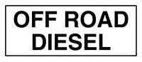 AccuformNMC LCHL581 Safety Label, Off Road Diesel, Adhesive Dura-Vinyl, 3" H x 7" W