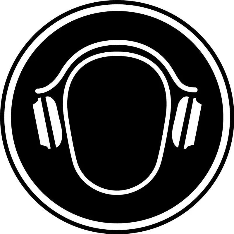 AccuformNMC LCSA5328 CSA Pictogram Label, Hearing Protection, 8" (200mm)