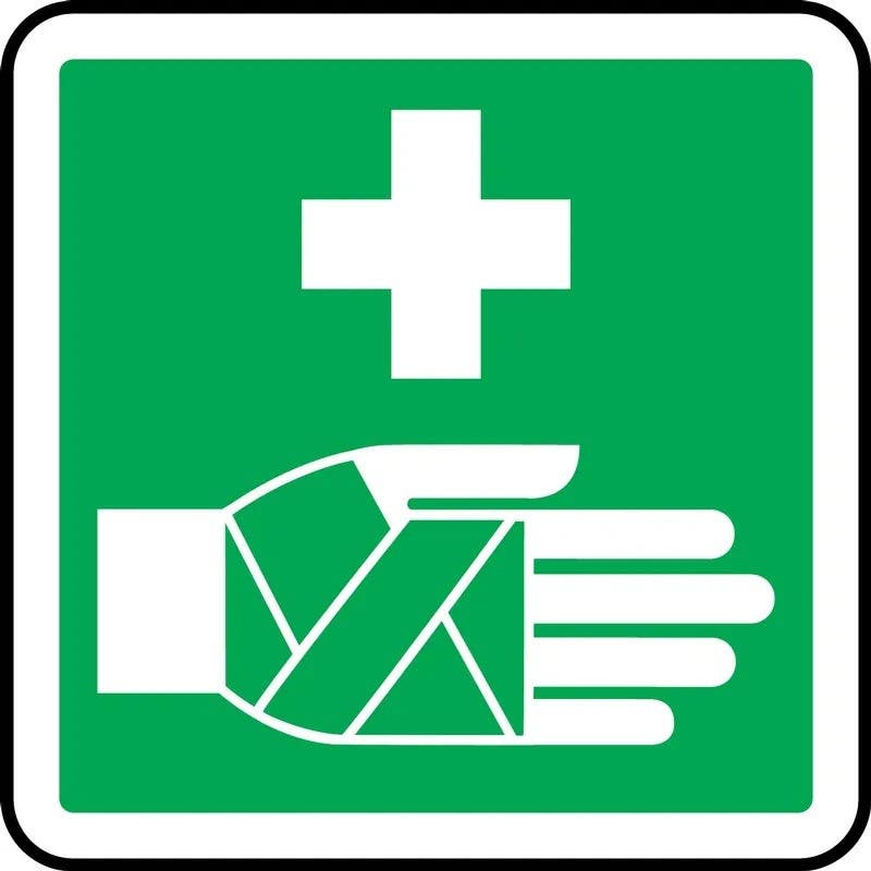 AccuformNMC LCSA9618 CSA Symbol Pictogram Label, First Aid Symbol, 8" (200mm)