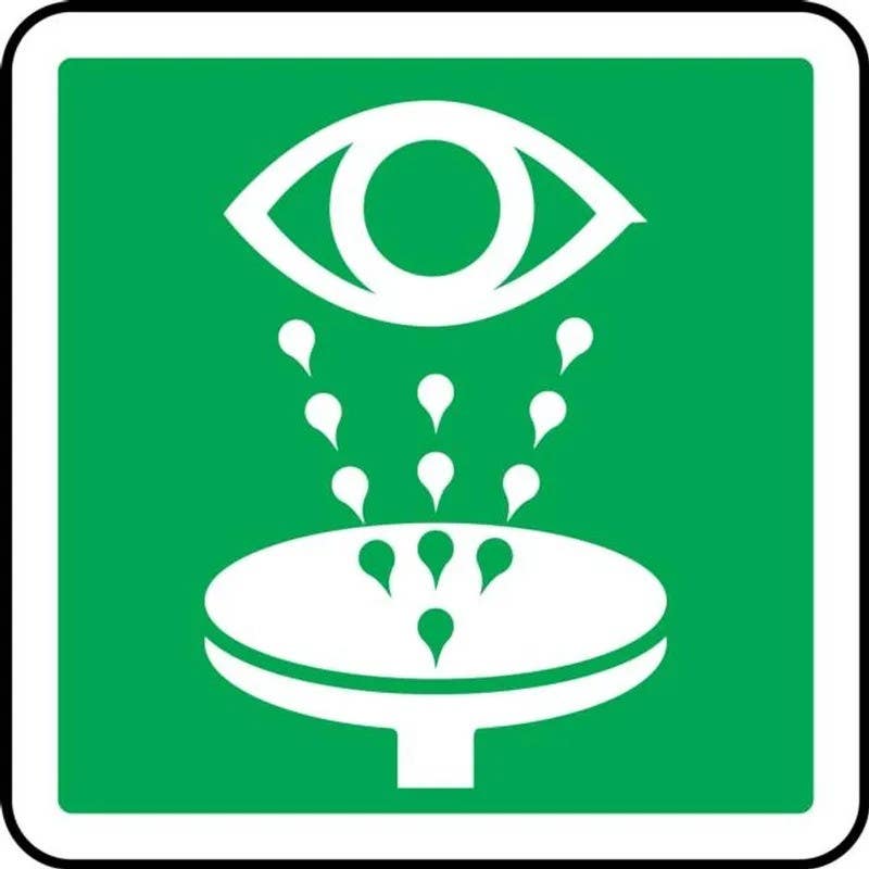 AccuformNMC LCSA9638 CSA Pictogram Label, Eye Wash Station, 8" (200mm)