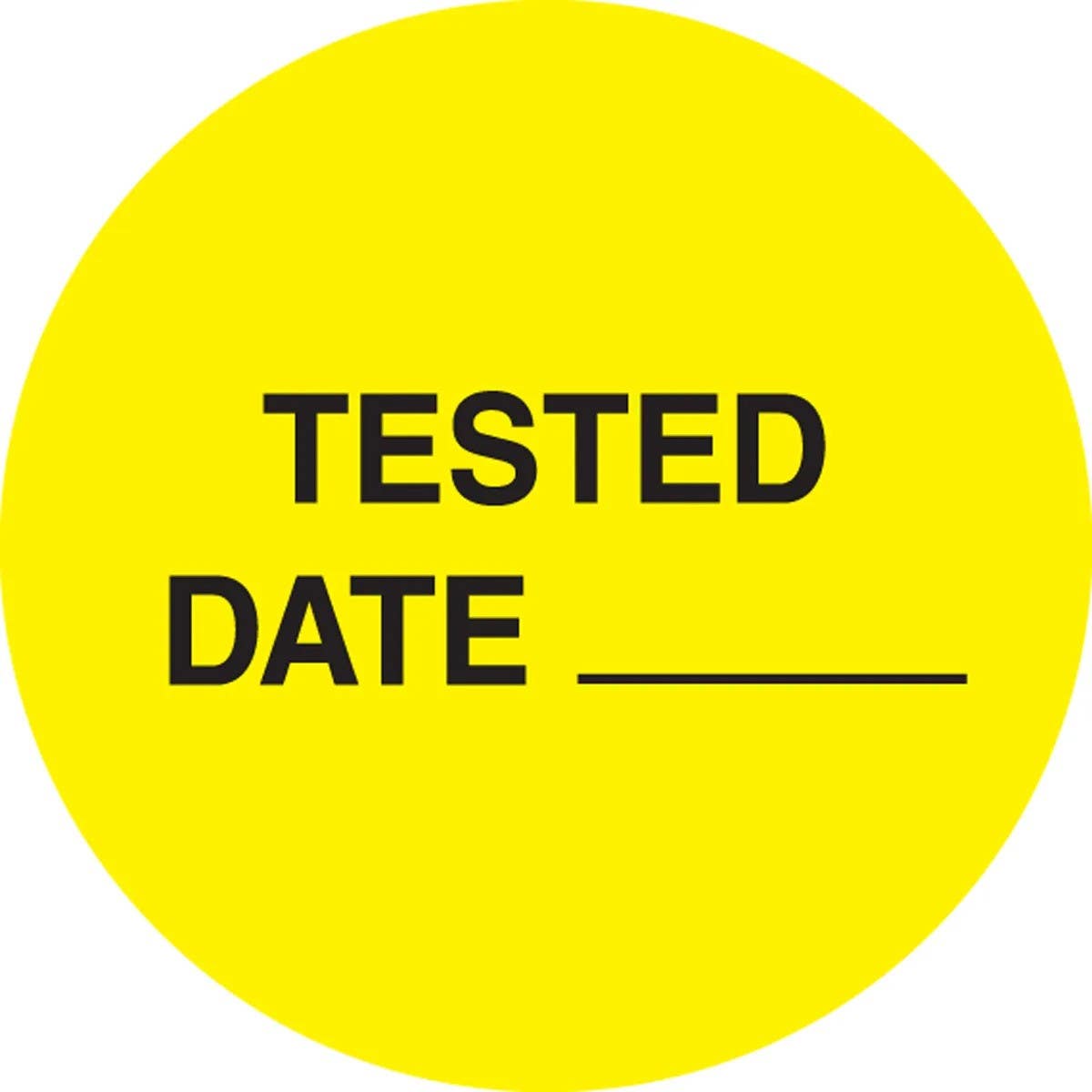 AccuformNMC LDT505 5S Marking DOTs, Tested Date…, 1-1/2" Diameter, 500/Roll