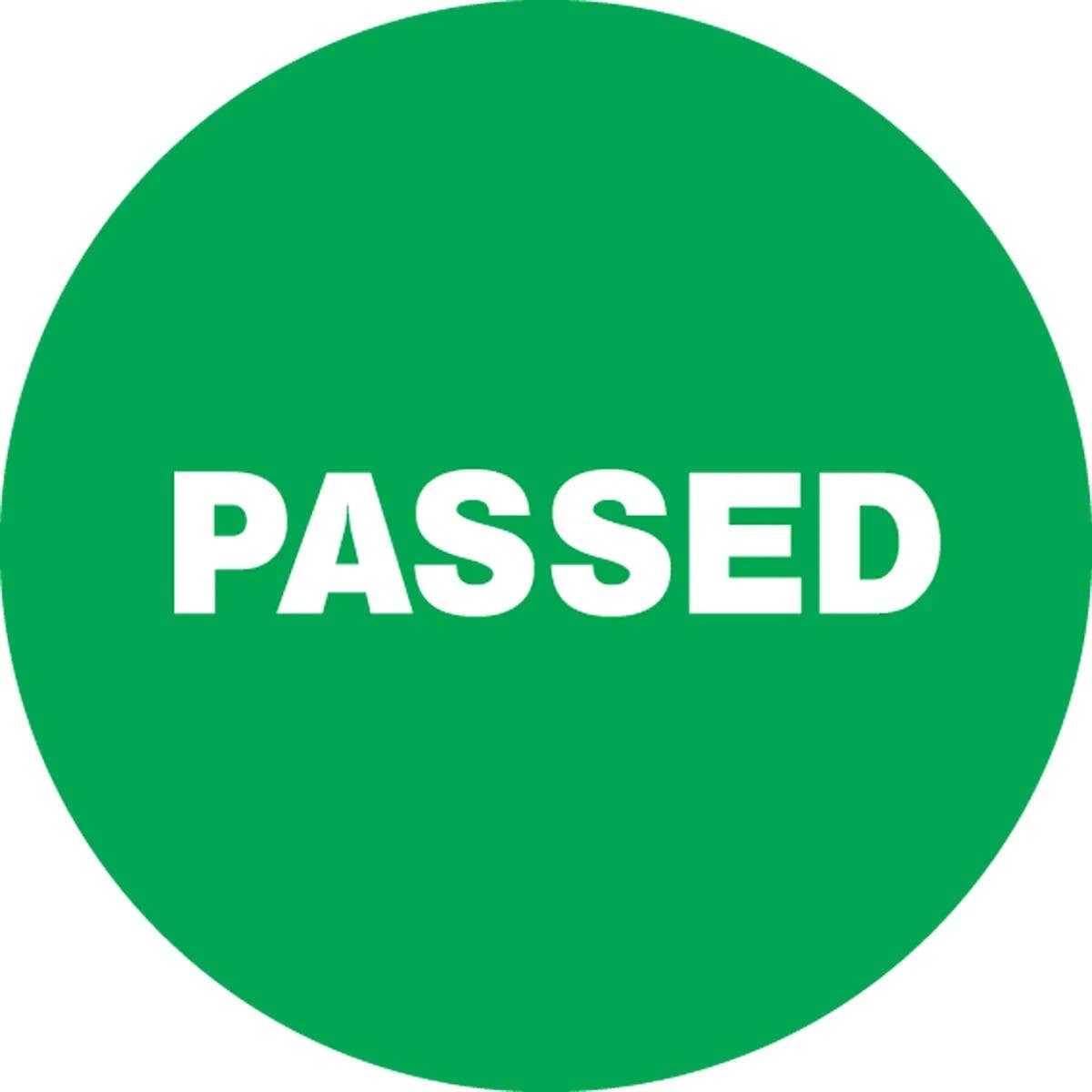 AccuformNMC LDT507 5S Marking DOTs, Passed…, 1-1/2" Diameter, 500/Roll