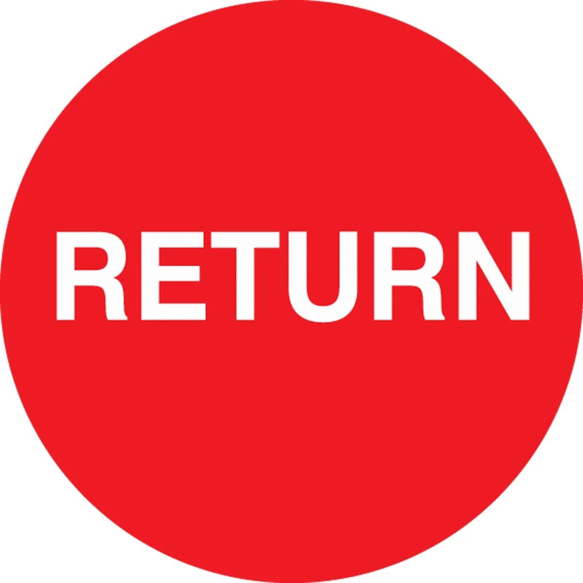 AccuformNMC LDT516 5S Marking DOTs, Return..., 1-1/2" Diameter, 500/Roll