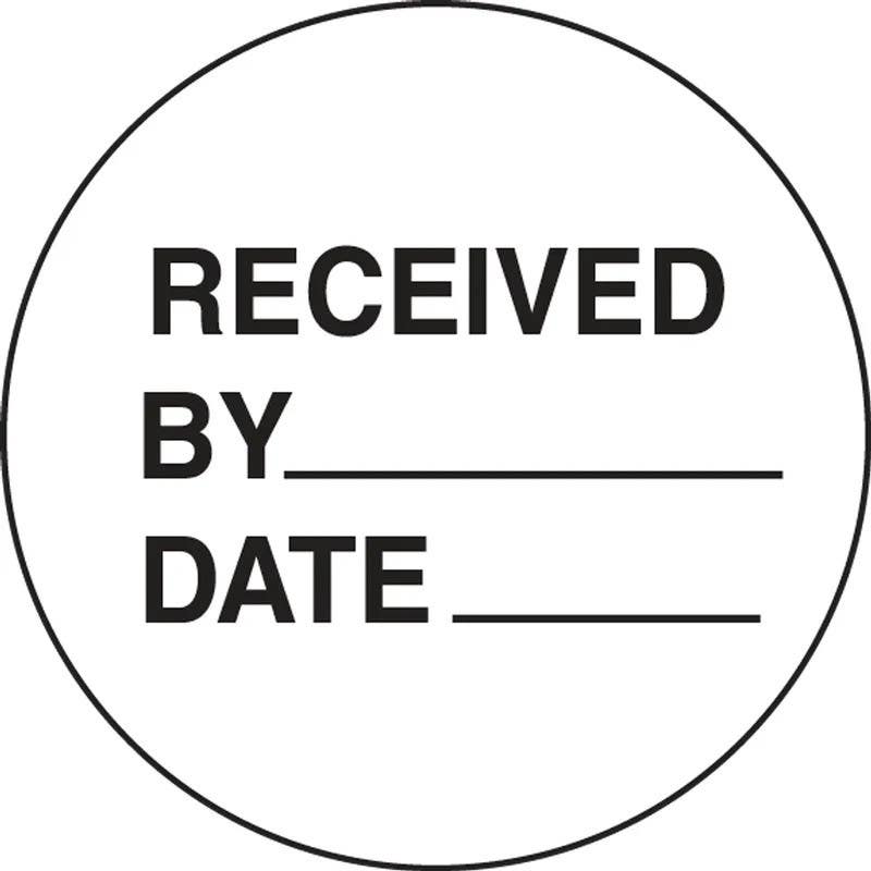 AccuformNMC LDT519 5S Marking DOTs, Received By..., 1-1/2" Diameter, 500/Roll