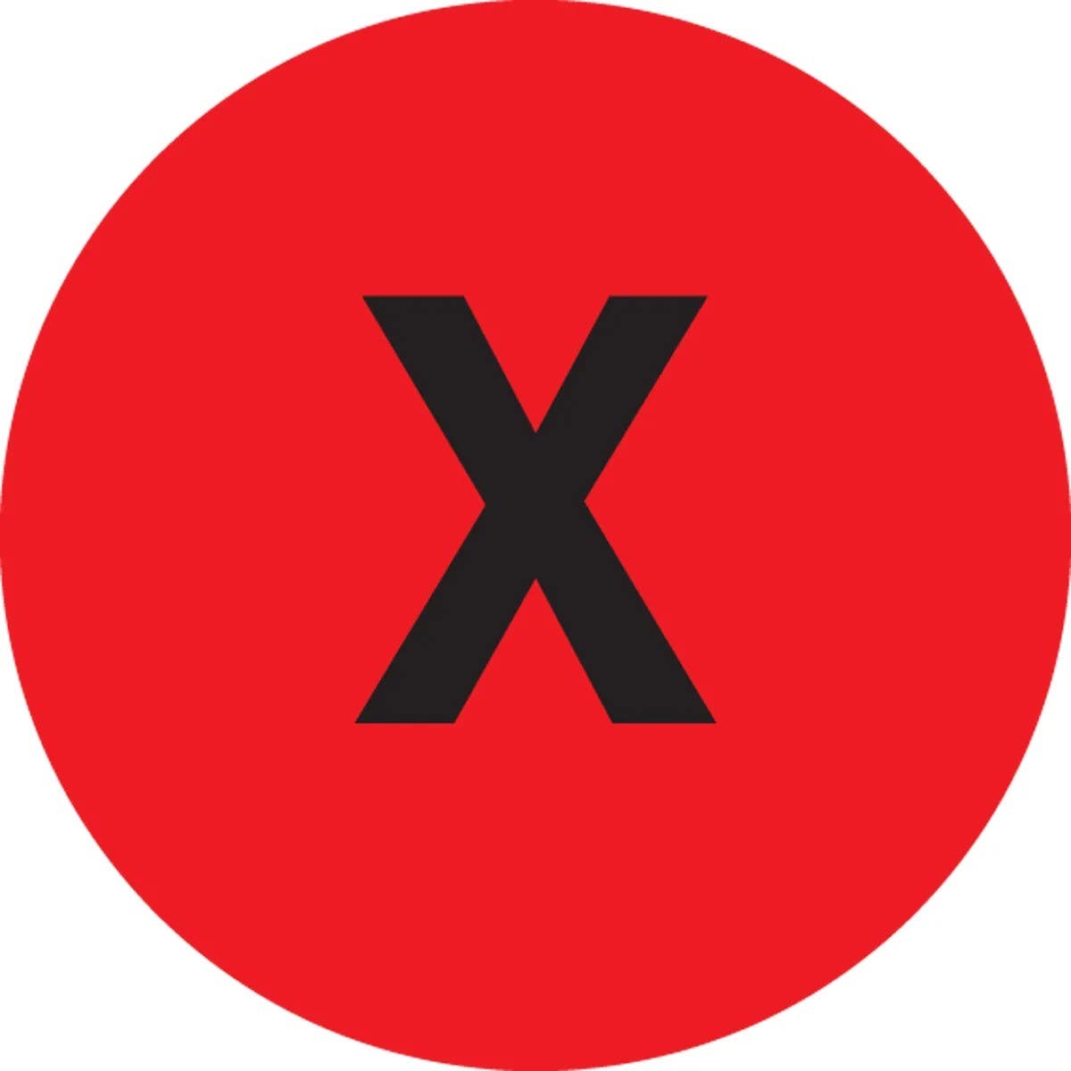 AccuformNMC LDT523 5S Marking DOTs, X..., 1-1/2" Diameter, 500/Roll