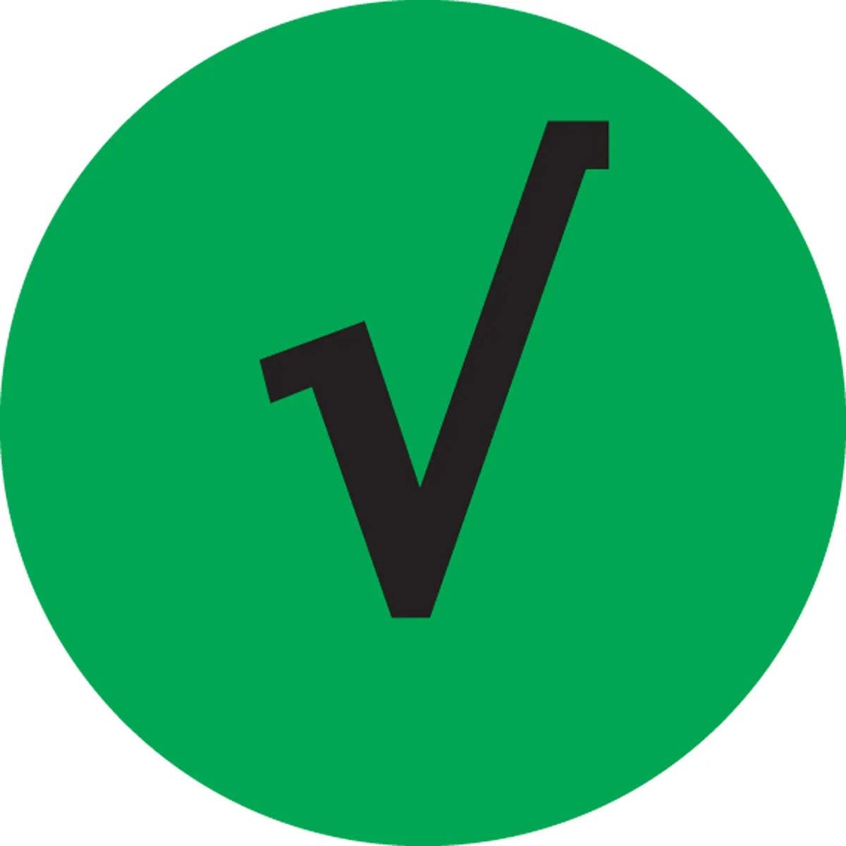 AccuformNMC LDT524 5S Marking DOTs, 1-1/2" Diameter, 500/Roll