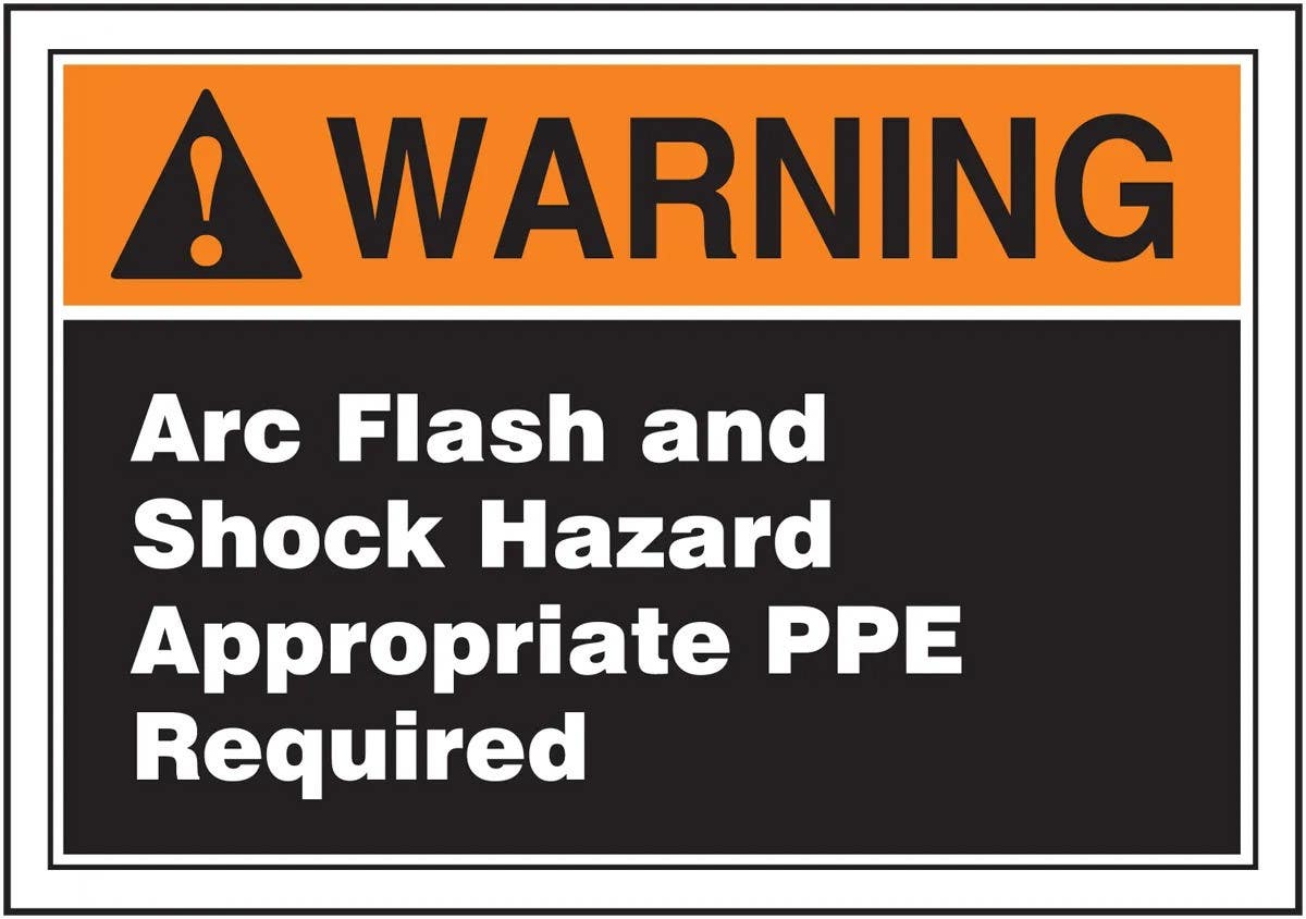 AccuformNMC LELC376 ANSI Warning Arc Flash Protection Label, Arc Flash…, Adhesive Dura-Vinyl, 3-1/2" H x 5" W