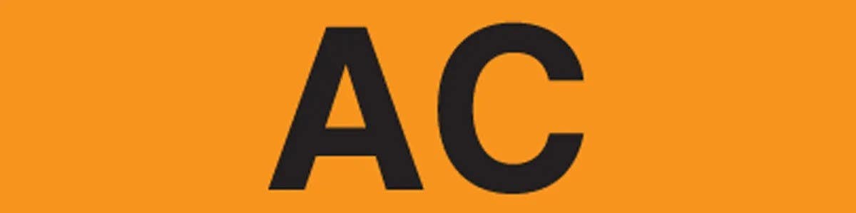 AccuformNMC LELC4 Voltage Markers, AC, Adhesive Vinyl