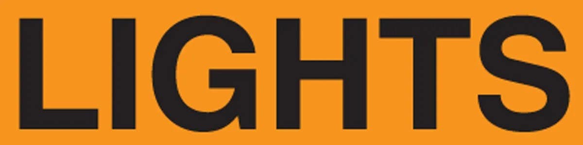 AccuformNMC LELC56 Voltage Markers, Lights, Adhesive Vinyl