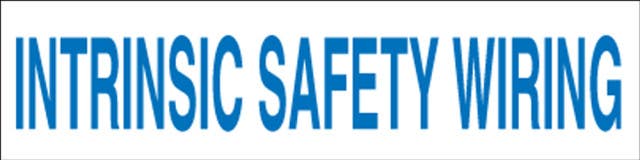 AccuformNMC LELC95 Voltage Marker, Intrinsic Safety Wiring, Adhesive Vinyl