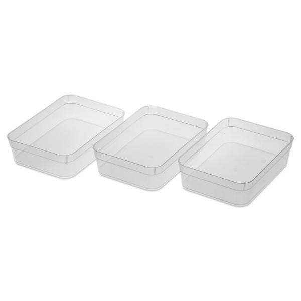 Sterilite 13578608 Set (3) Large Storage Trays