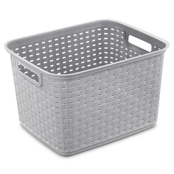 Sterilite 127 Weave Basket, 15" (L) X 12" (W)