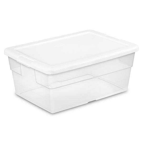 Sterilite 16448012 Storage Box, 16 Qt