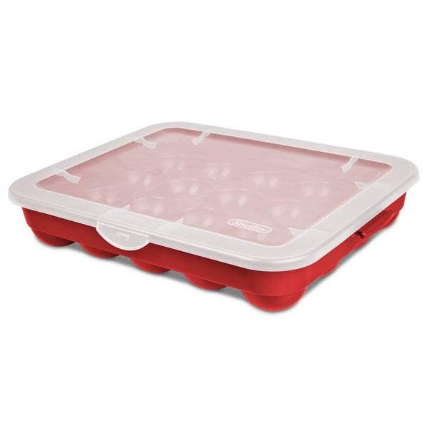 Sterilite 19766606 Ornament Storage Case