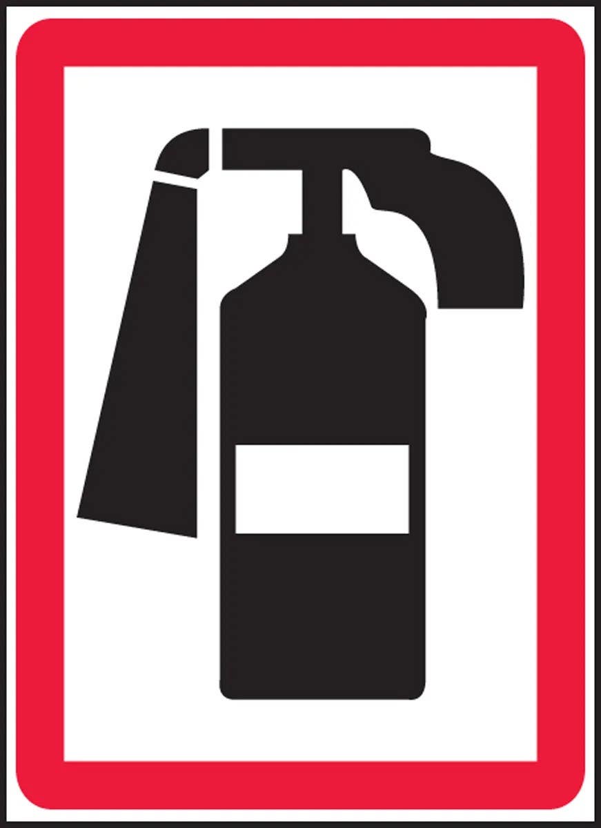 AccuformNMC LFXG41 Fire Safety Label, Adhesive Dura Vinyl