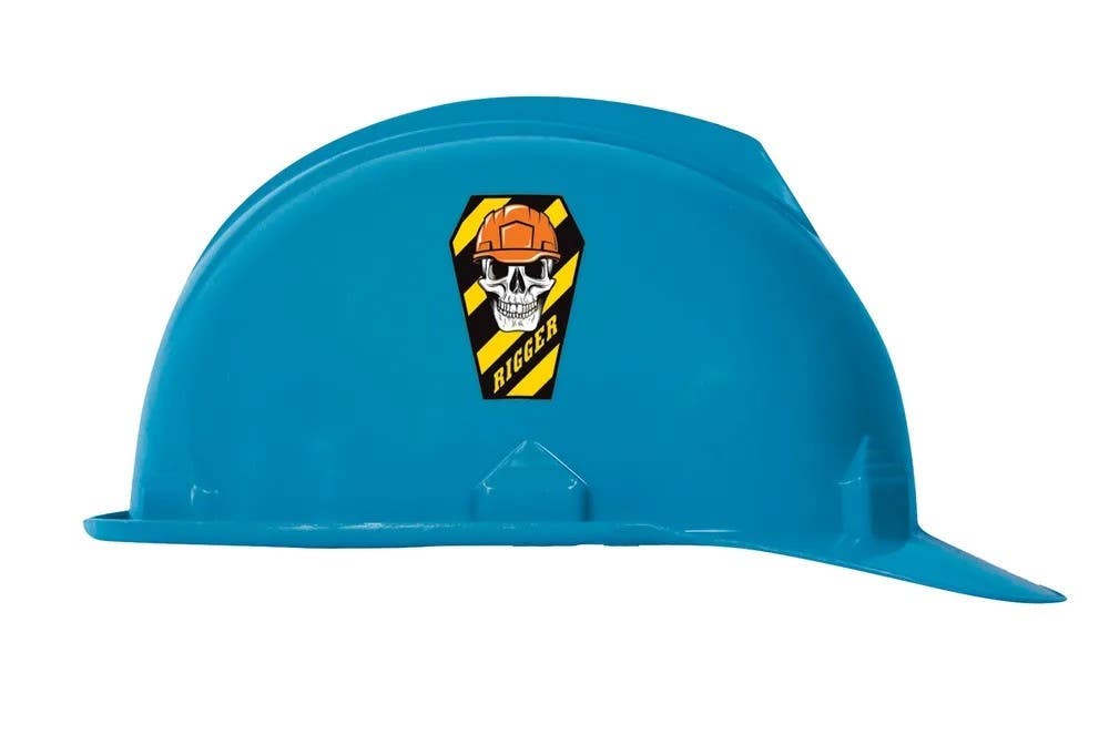 AccuformNMC LHTL198 Hard Hat Stickers, Rigger, Adhesive Vinyl, 2-1/4", 10/Pk