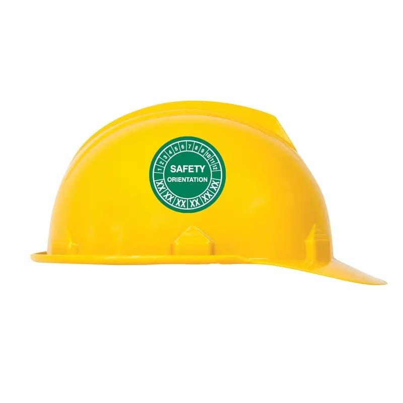 AccuformNMC LHTL301 Hard Hat Stickers, Safety Orientation (Numbering), Adhesive Vinyl, 2-1/4", 10/Pk