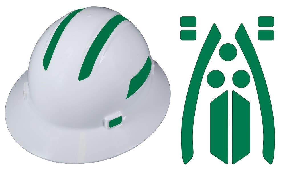 AccuformNMC LHTL613 Viz-Kit, Reflective Hard Hat Visibility Kits, ERB Brand Hard Hats