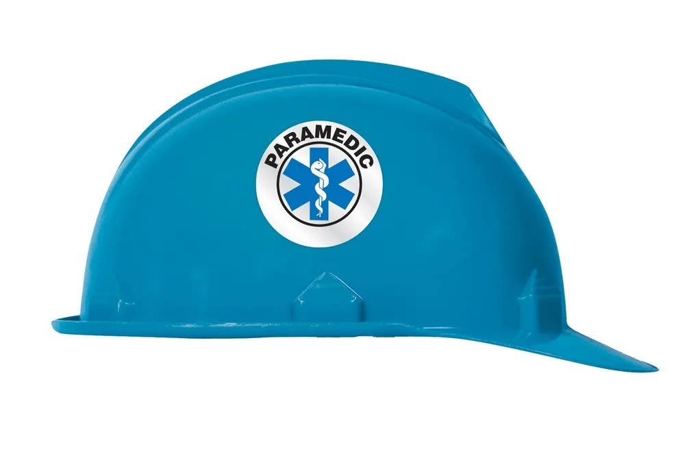 AccuformNMC LHTL627 Emergency Response Reflective Helmet Sticker, Paramedic, Reflective Sheet, 2-1/4"