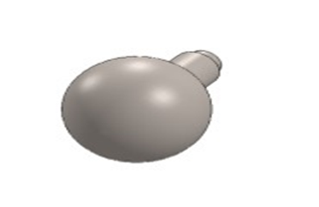 Linnea K Door Knob w/o Rose