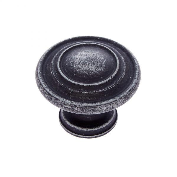 JVJ Hardware 1-1/4" Lone Star Collection Ringed Knob, Composition Zamac