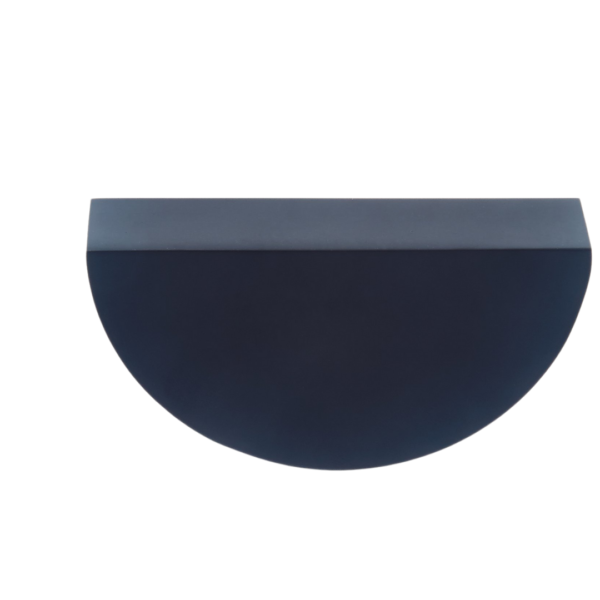 JVJ Hardware 6" OA (128 mm c/c) Plateau Collection Half Moon Pull, Composition Solid Brass